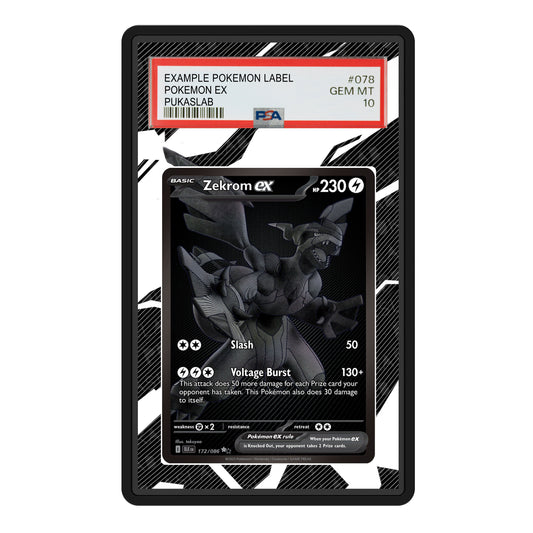 Zekrom Ex BWR 172/086 Psa Slab Extended Art - Pukaslab