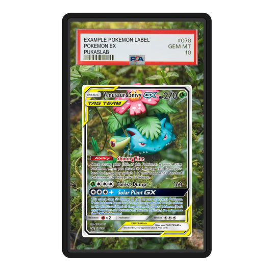 Venusaur & Snivy Gx SM229 Psa Slab Extended Art - Pukaslab