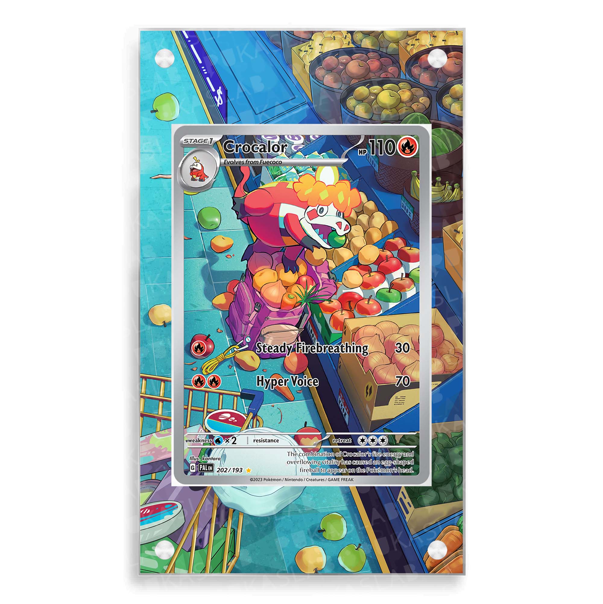 Crocalor 202/193 Magnetic Case - Pokemon Extended Art Case – PukaSlab