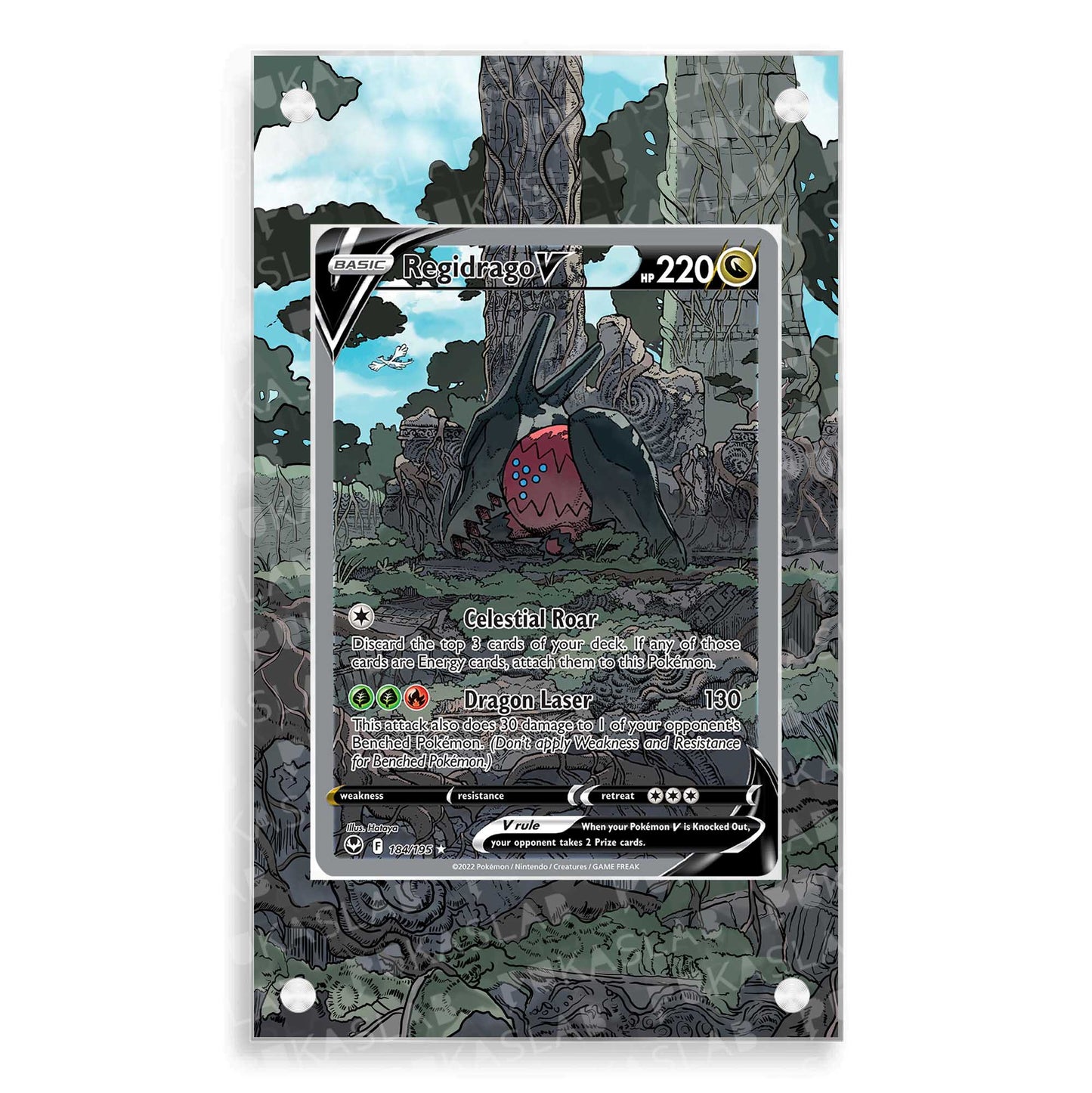 Regidrago V 184/195 Magnetic Case - Pokemon Extended Art Case