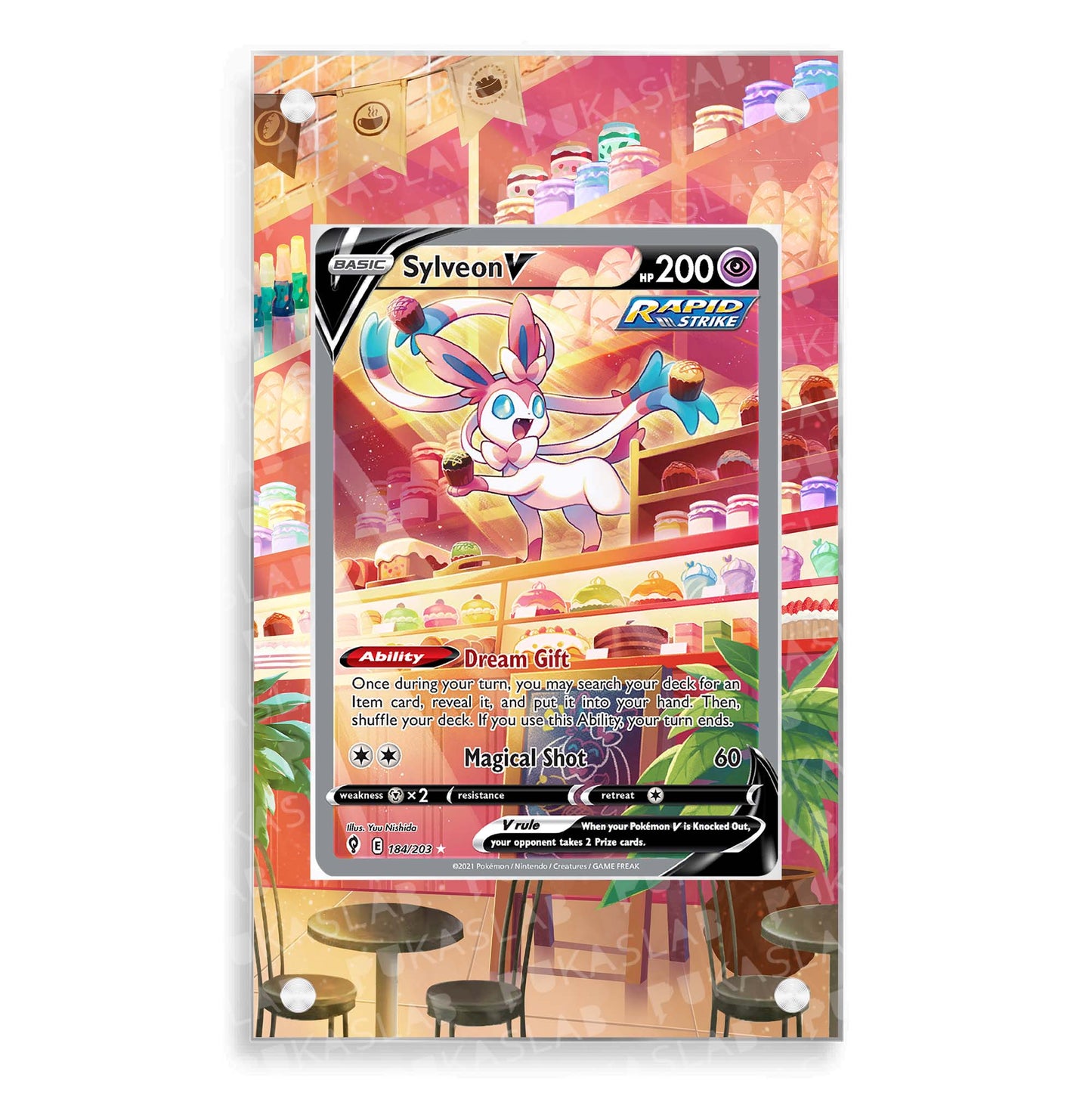 Sylveon V 184/203 Magnetic Case - Pokemon Extended Art Case