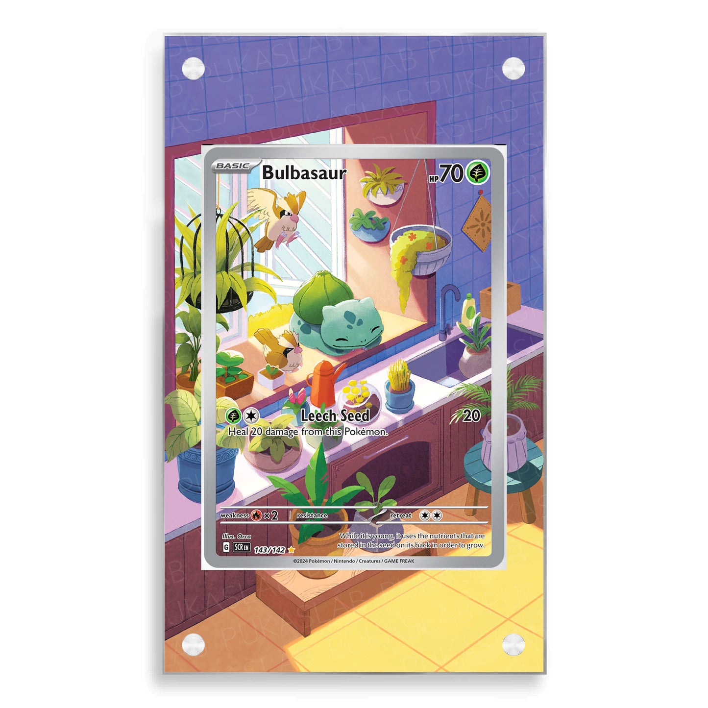 Bulbasaur 143/142 Magnetic Case - Pokemon Extended Art Case