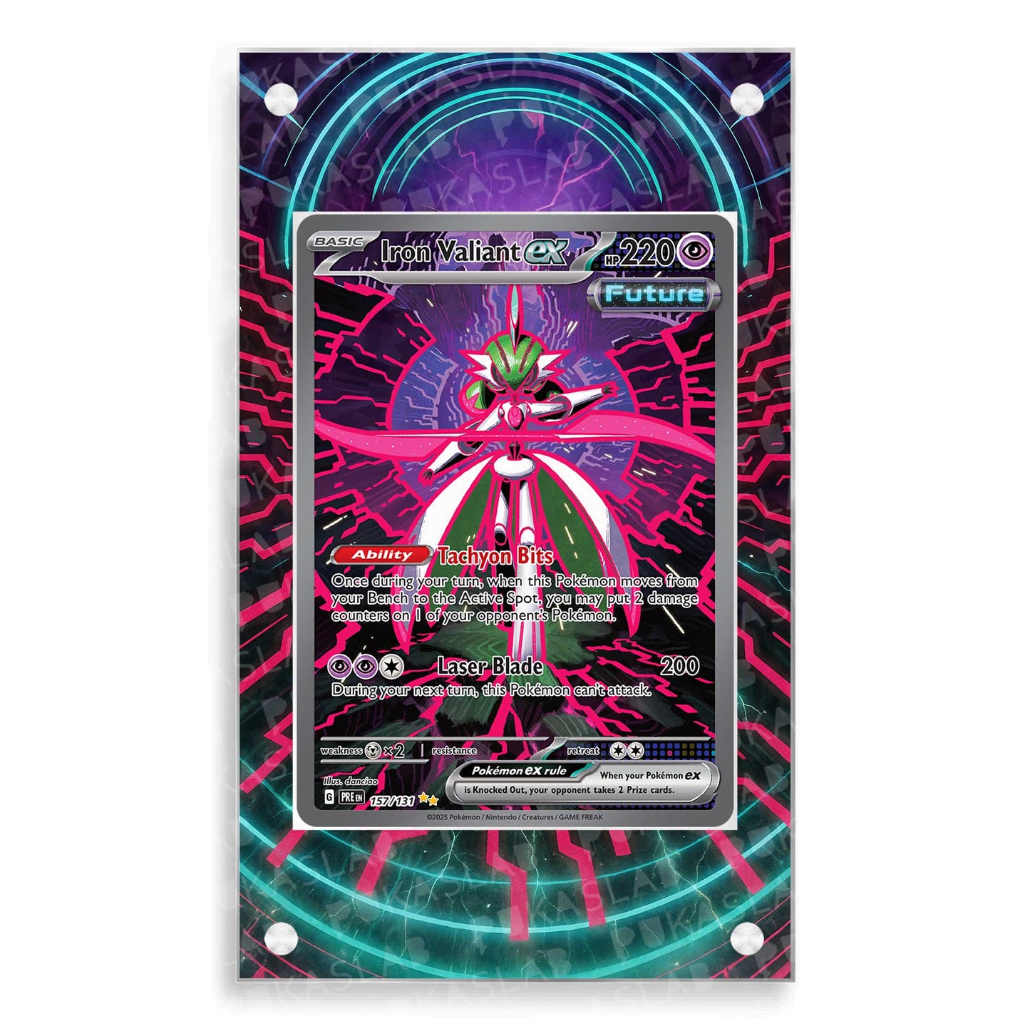 Iron Valiant Ex 157/131 Magnetic Case - Pokemon Extended Art Case