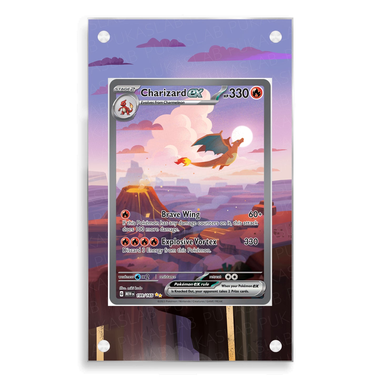 Charizard 151	EX 199/165 Magnetic Case - Pokemon Extended Art Case