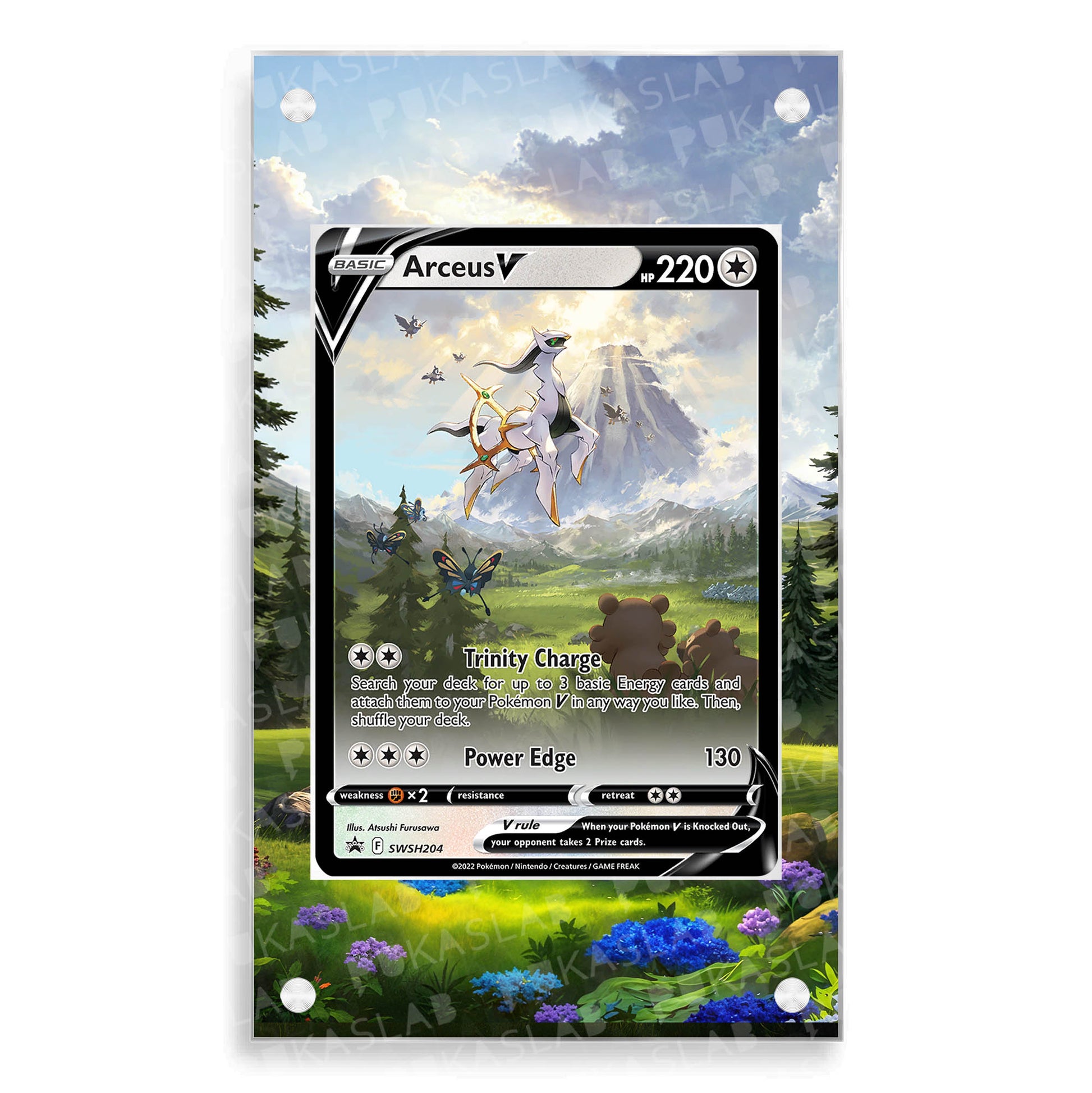 pokemon arceus promo card Arceus V Promo SWSH204 Magnetic Case