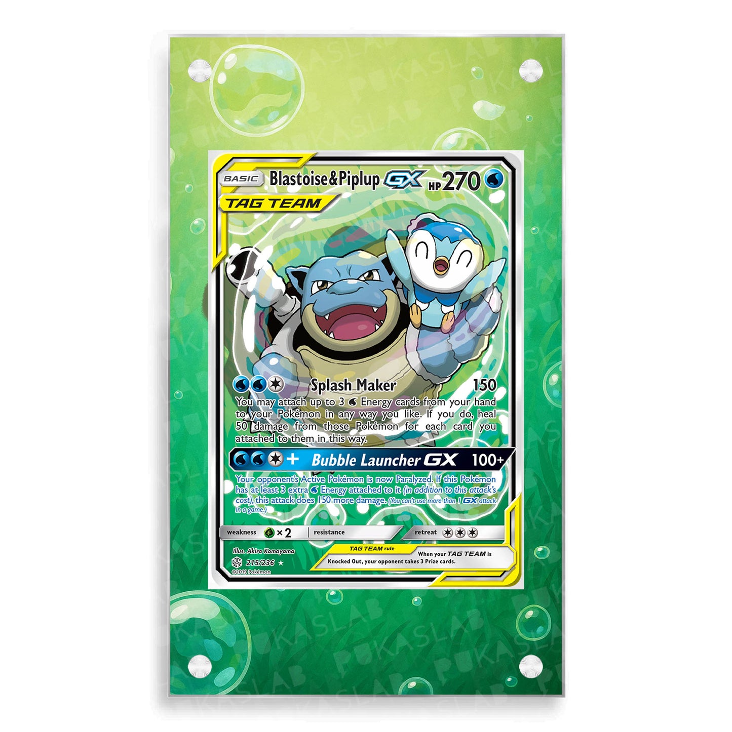 Blastoise & Piplup Gx 215/236 Extended Art - Pukaslab