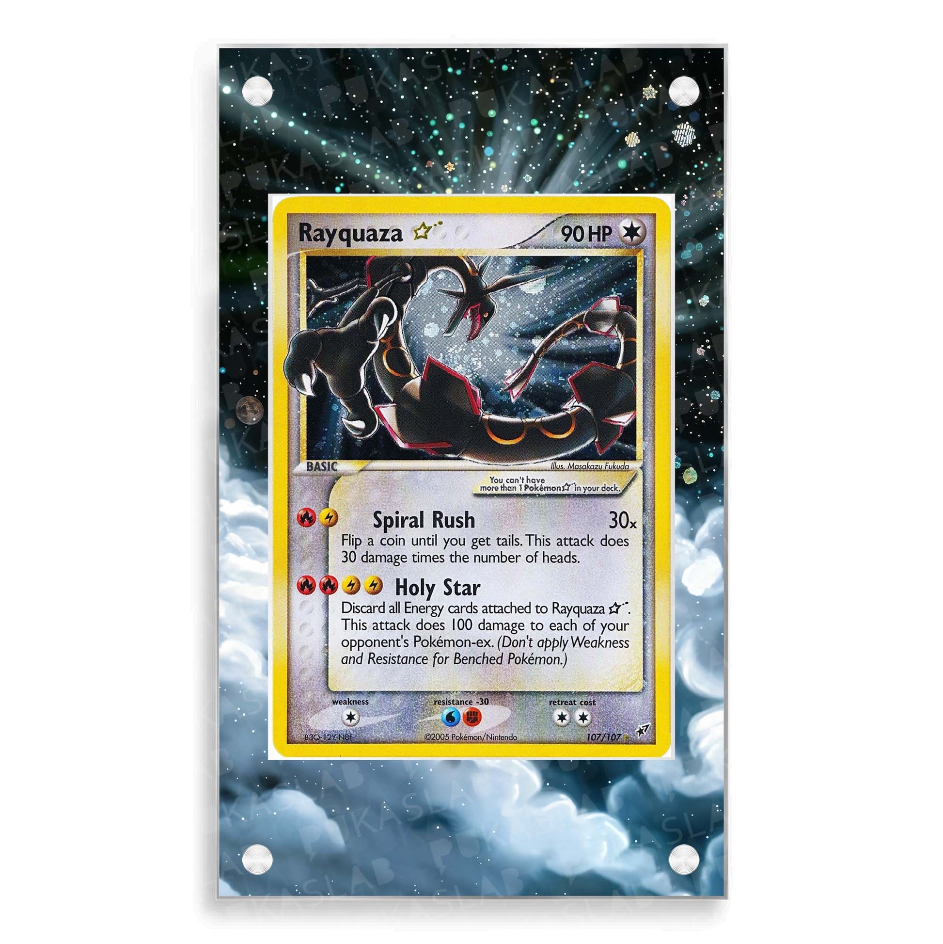 Rayquaza Gold Star 107/107 Extended Art - Pukaslab