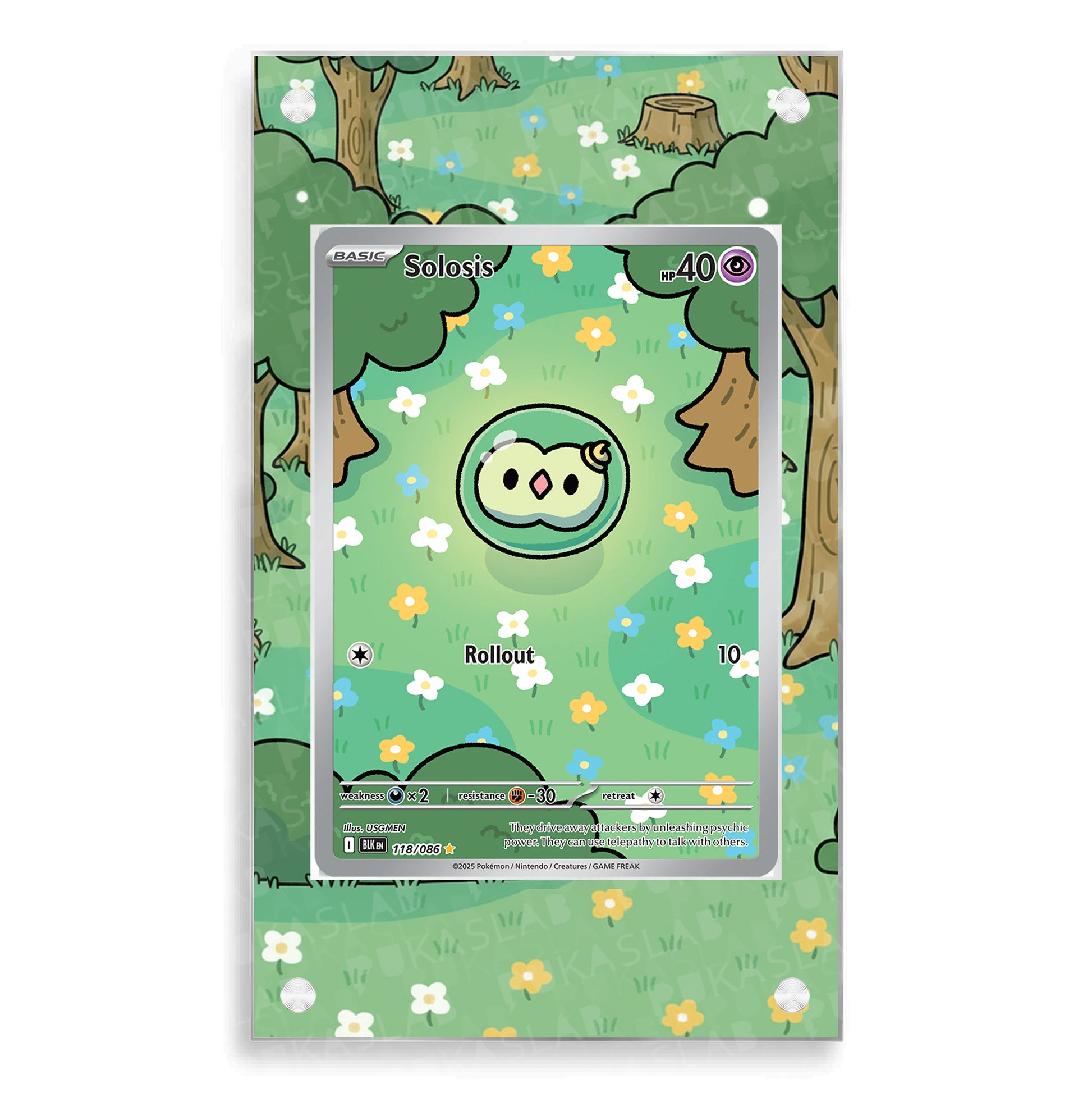 pokemon solosis card Solosis 118/086 Magnetic Case