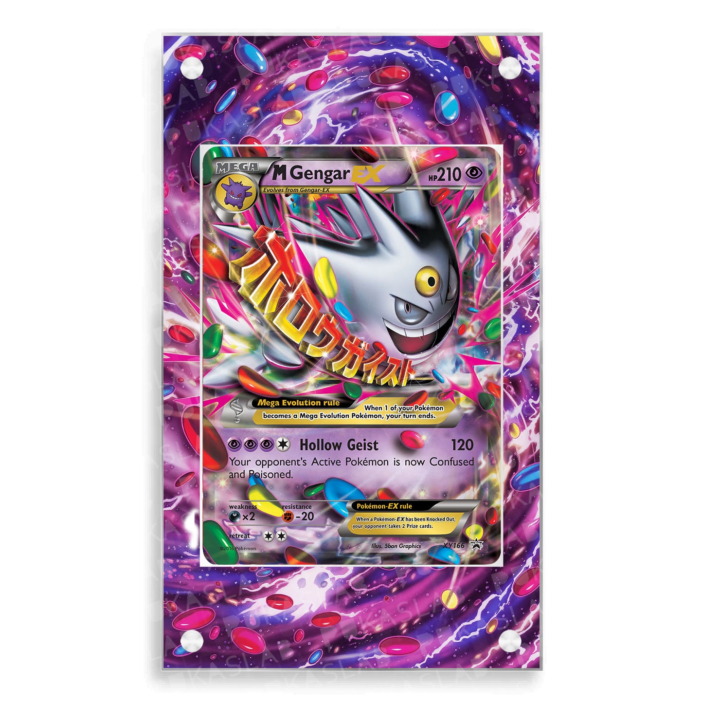 M Gengar Ex XY166 Extended Art - Pukaslab