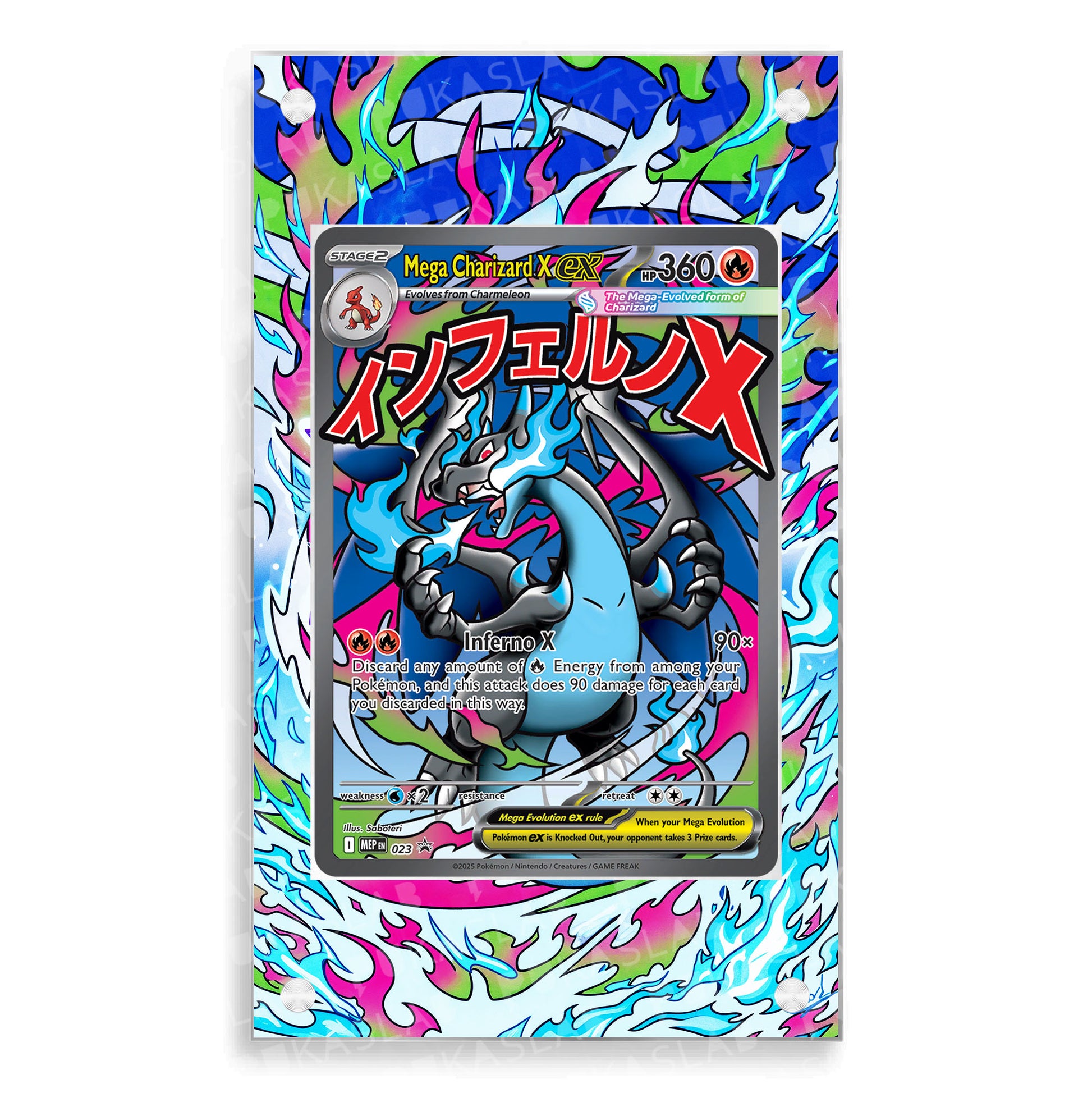 Mega Charizard X Ex 023 Extended Art - Pukaslab