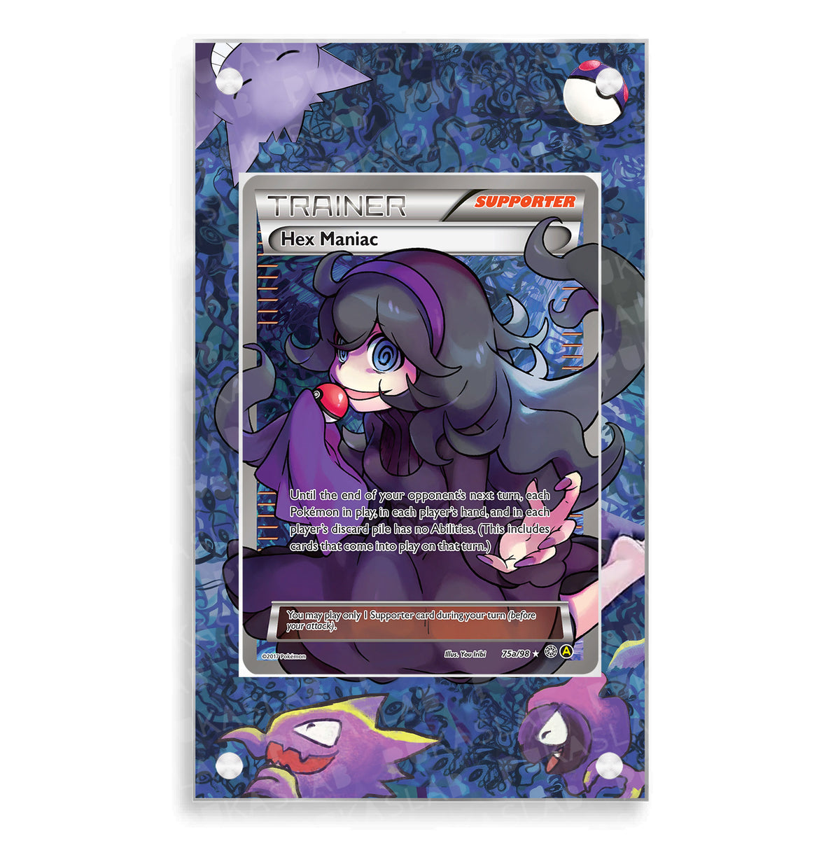 Hex Trainer Hex Maniac Trainer 75a/98 Magnetic Case - Pokemon Extended Art Case ...