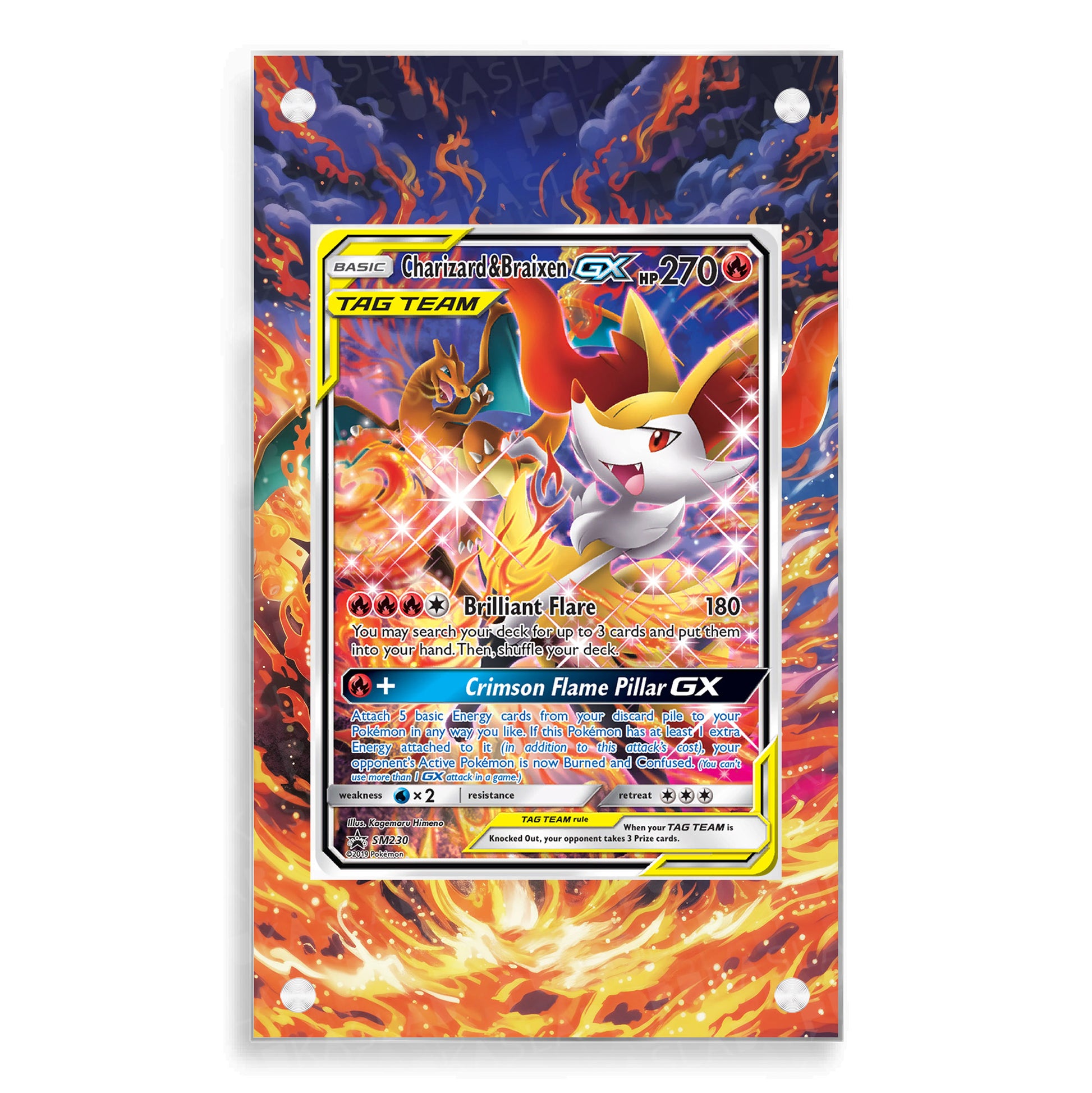Charizard & Braixen Gx SM230 Extended Art - Pukaslab