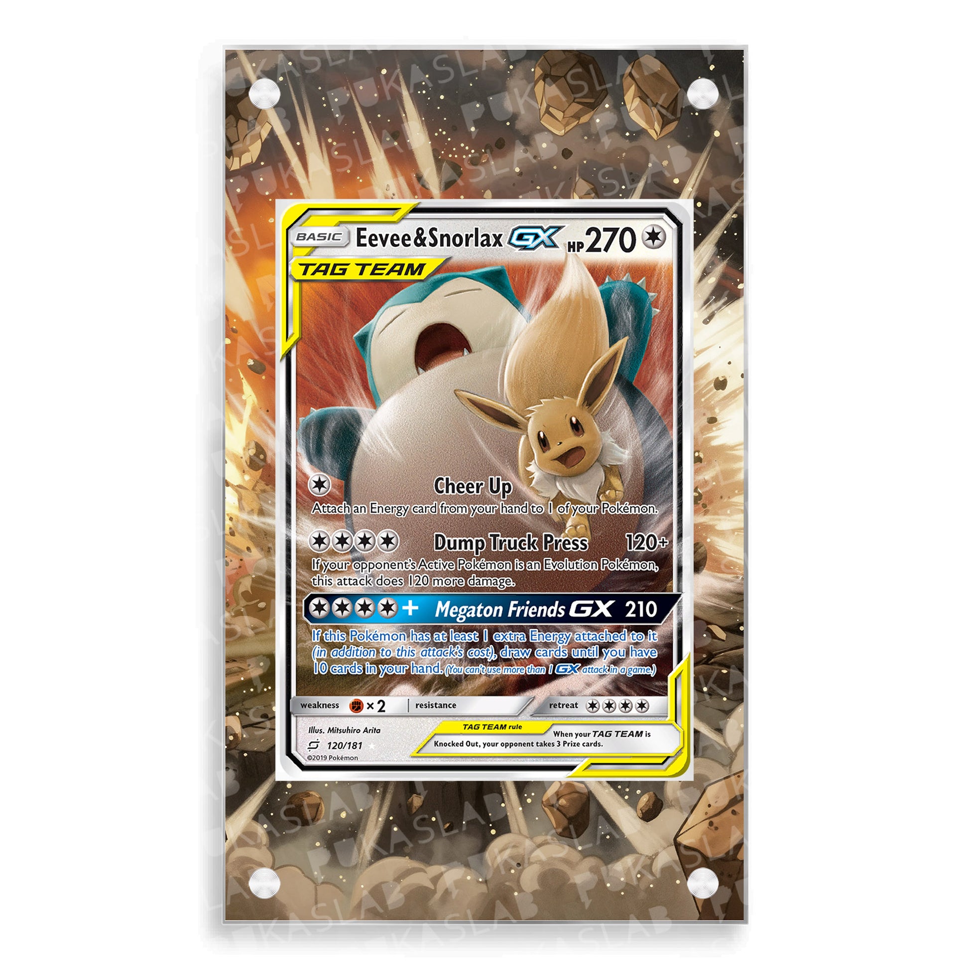 Eevee & Snorlax Gx 120/181 Extended Art - Pukaslab