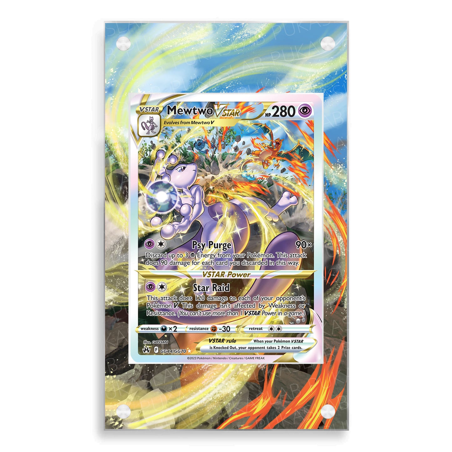 Mewtwo Vstar Vstar GG44/GG70 Magnetic Case - Pokemon Extended Art Case