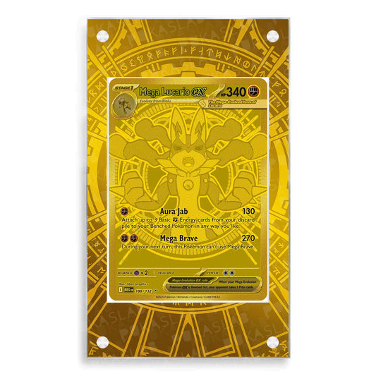 Mega Lucario Ex MUR Gold 188/132 Extended Art - Pukaslab