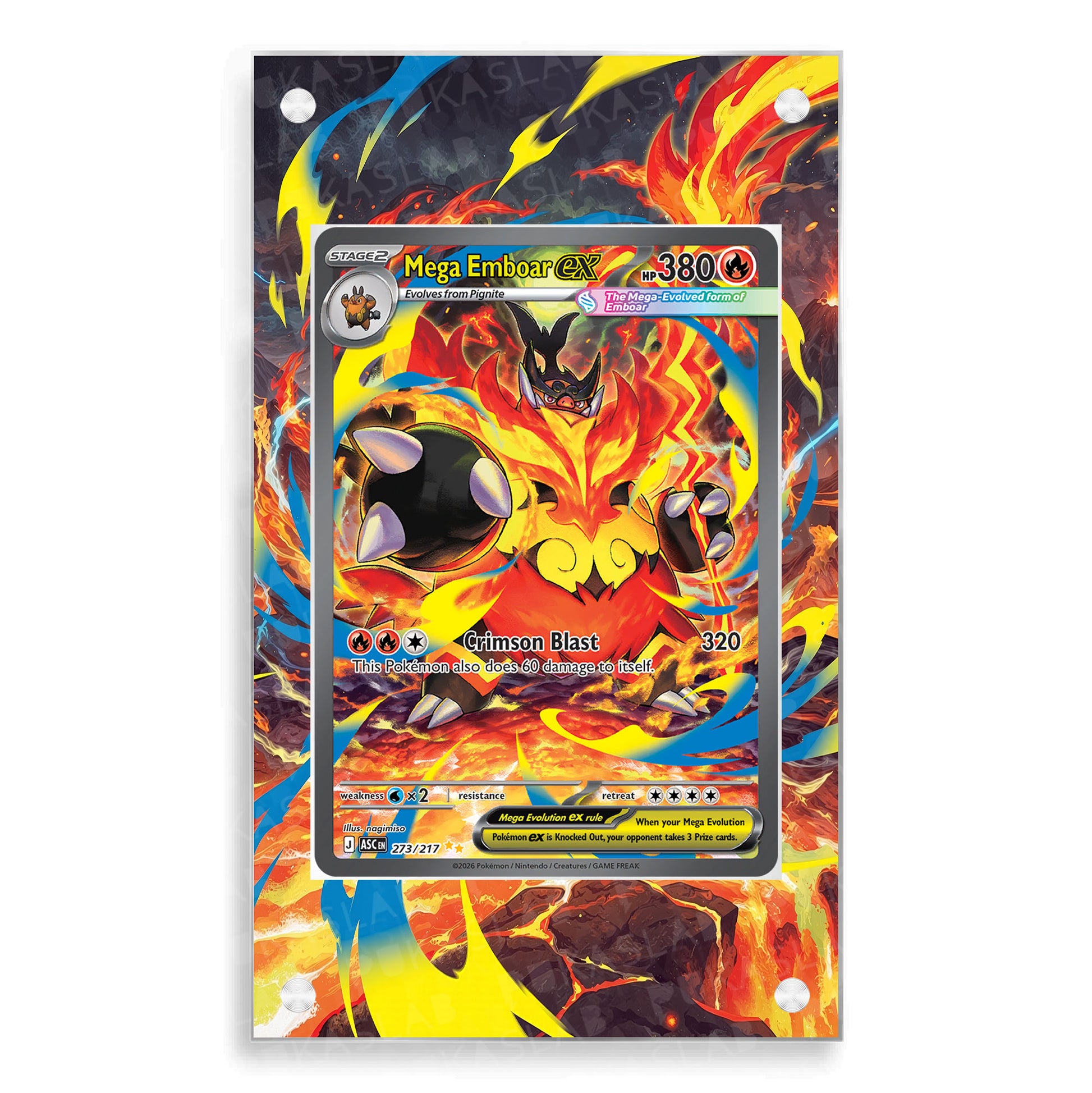 Mega Emboar Ex 273/217 Extended Art - Pukaslab