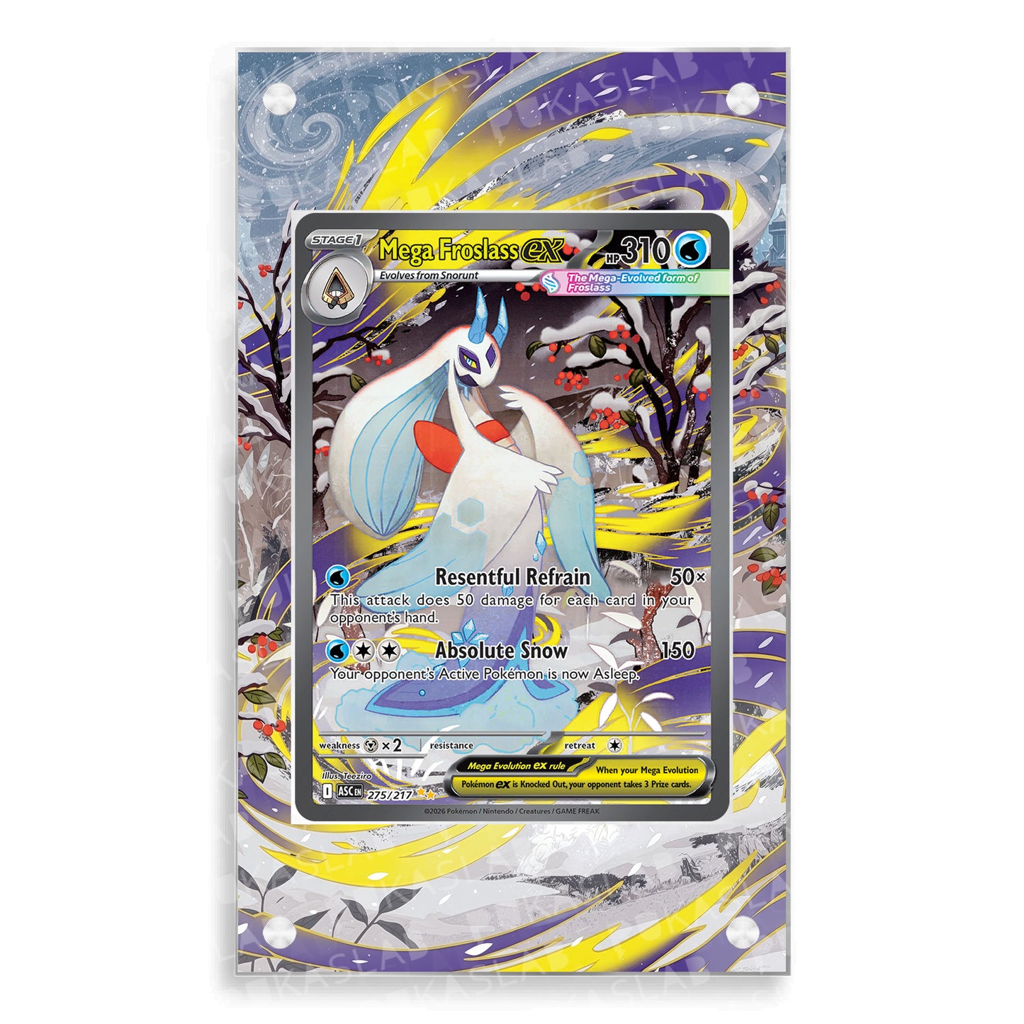 Mega Froslass Ex 275/217 Extended Art - Pukaslab