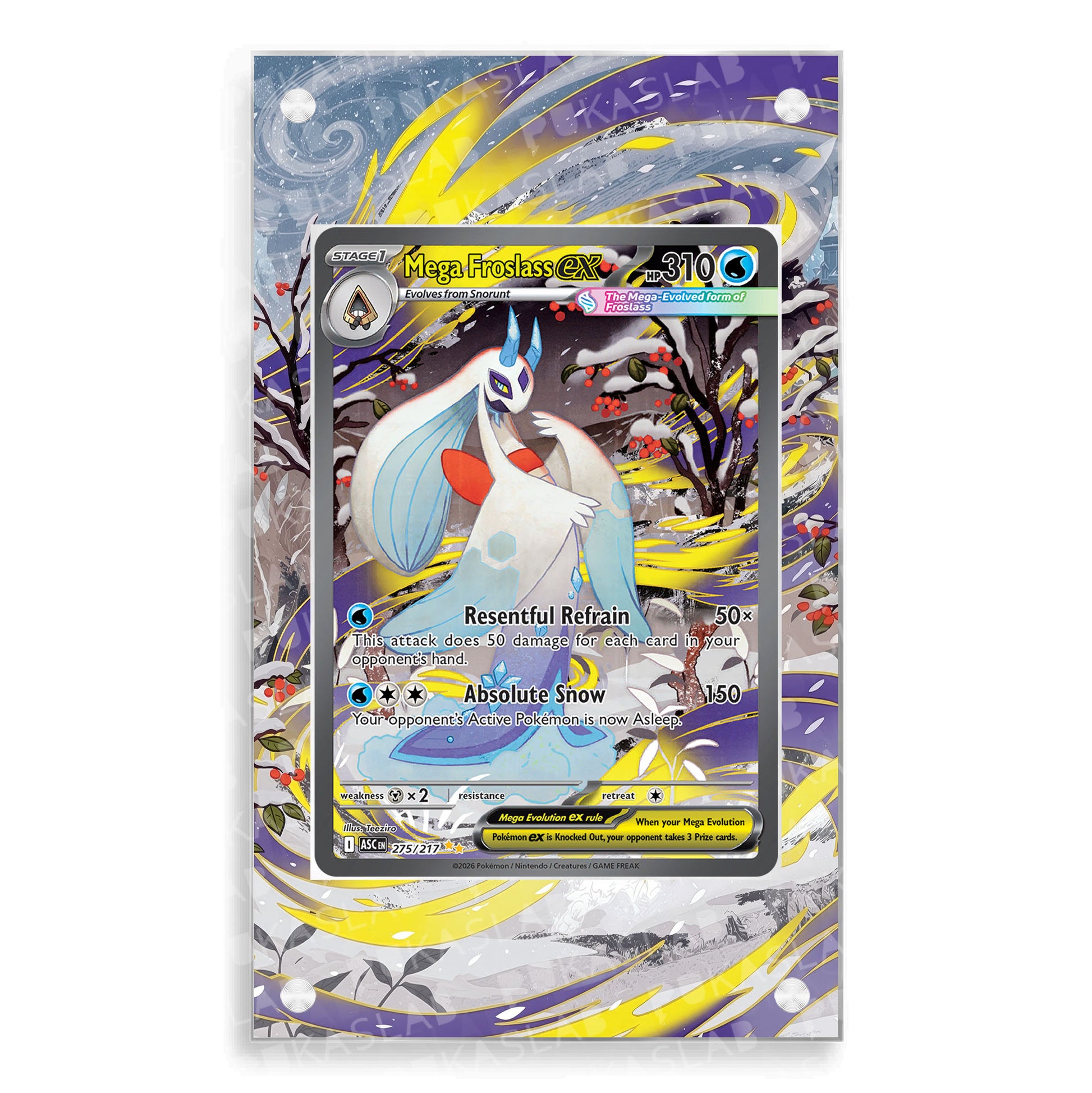 Mega Froslass Ex 275/217 Extended Art - Pukaslab