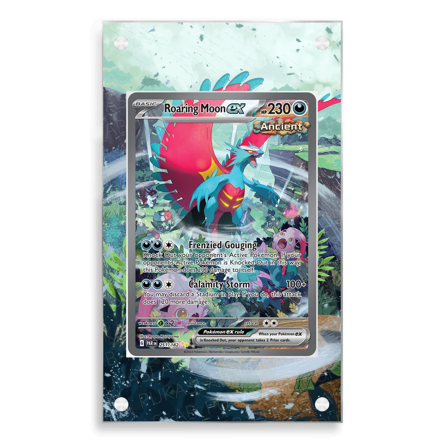 Roaring Moon EX 251/182 Magnetic Case - Pokemon Extended Art Case