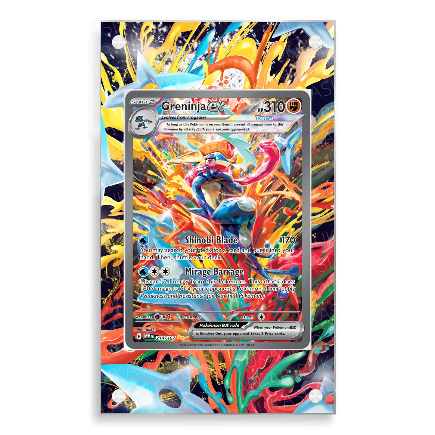 Greninja EX 214/167 Magnetic Case - Pokemon Extended Art Case