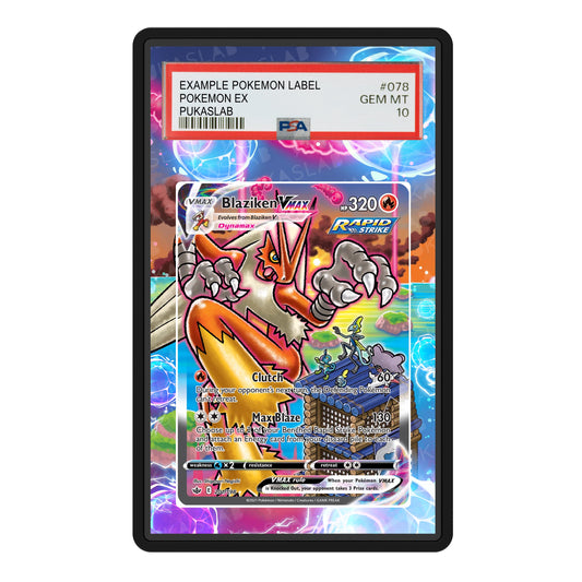 Blaziken Vmax 201/198 Psa Slab Extended Art - Pukaslab