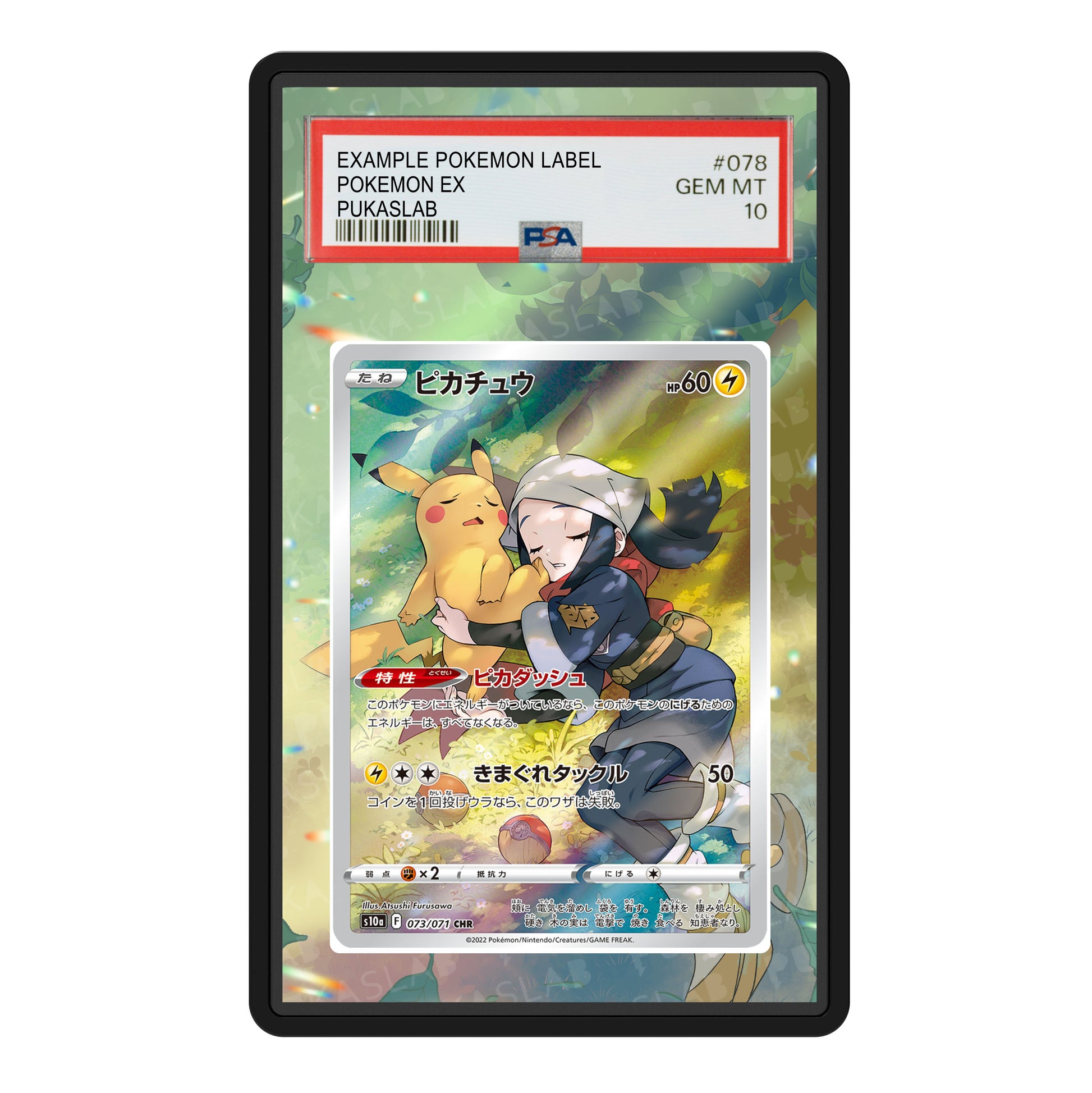 Pikachu TG05/TG30 Psa Slab Extended Art - Pukaslab