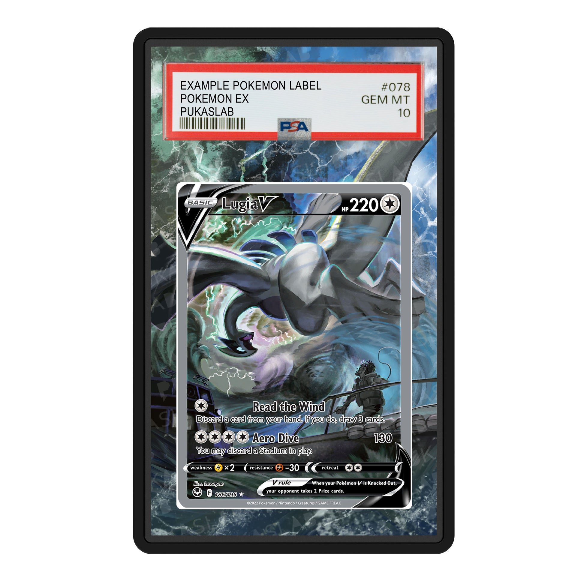 Lugia V 186/195 Psa Slab Extended Art - Pukaslab