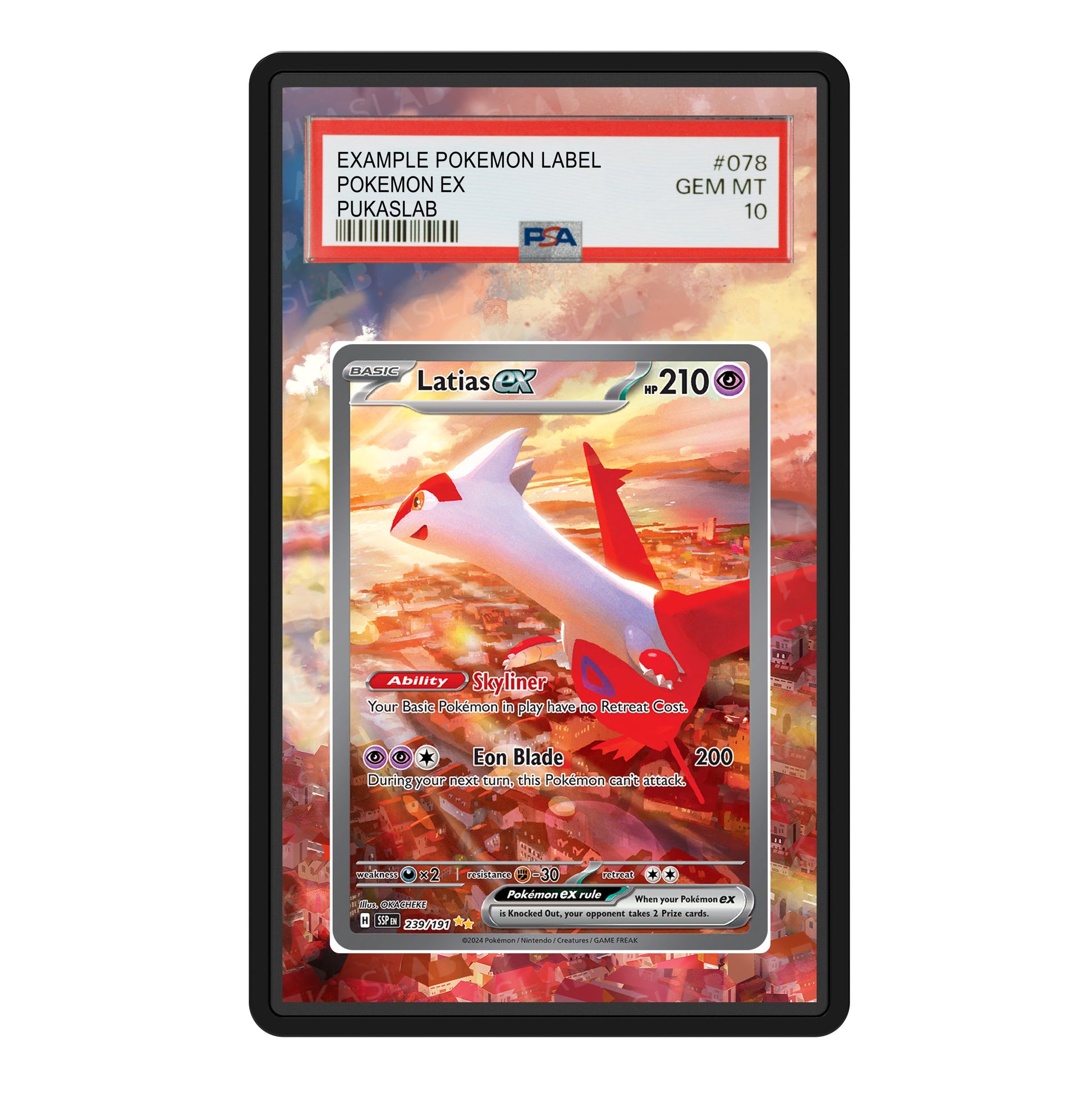 Latias 239/191 Psa Slab Extended Art - Pukaslab