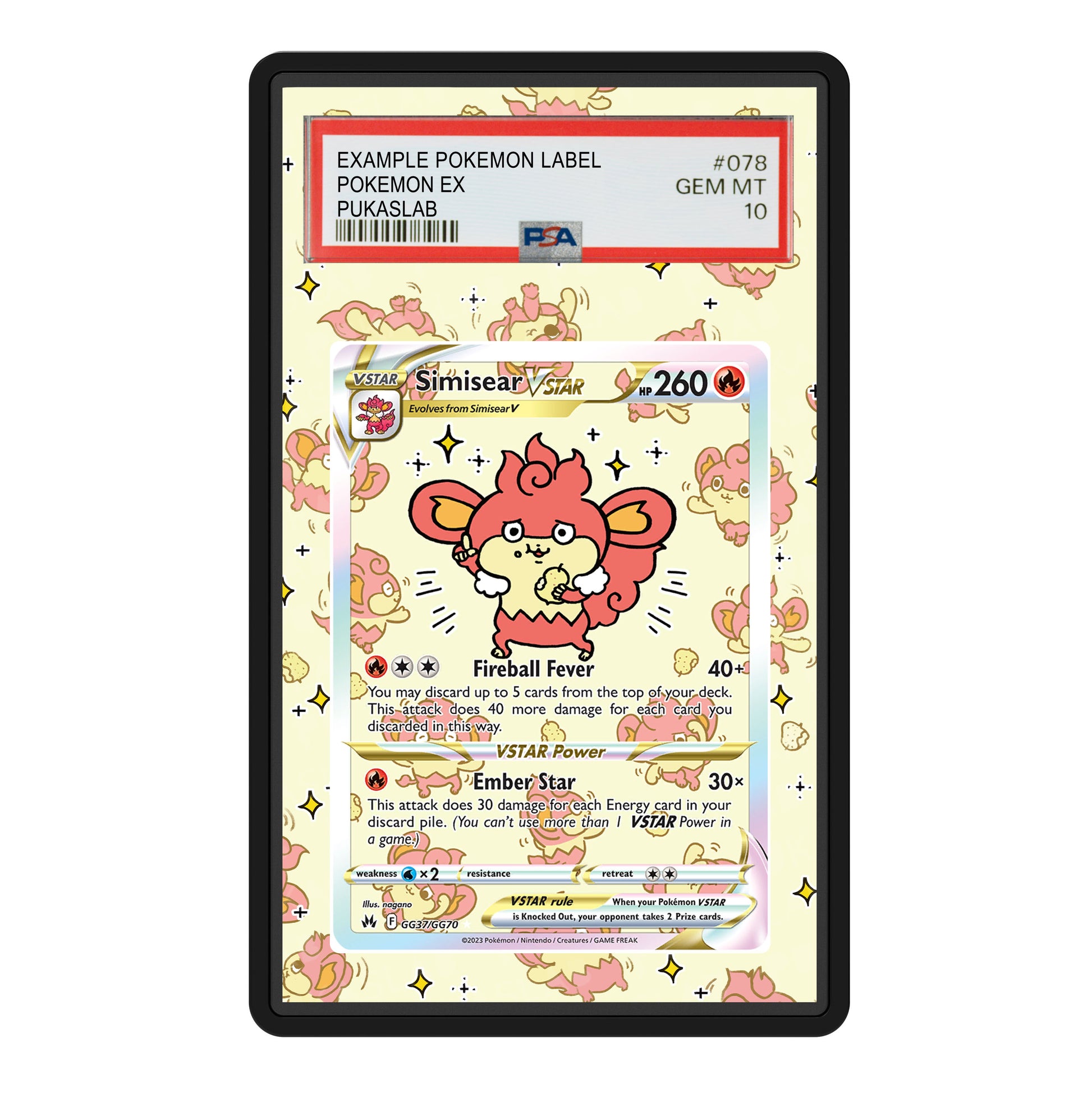 Simisear GG37/GG70 PSA Slab Extended Art Aluminum Case – Pokemon Grade – PukaSlab