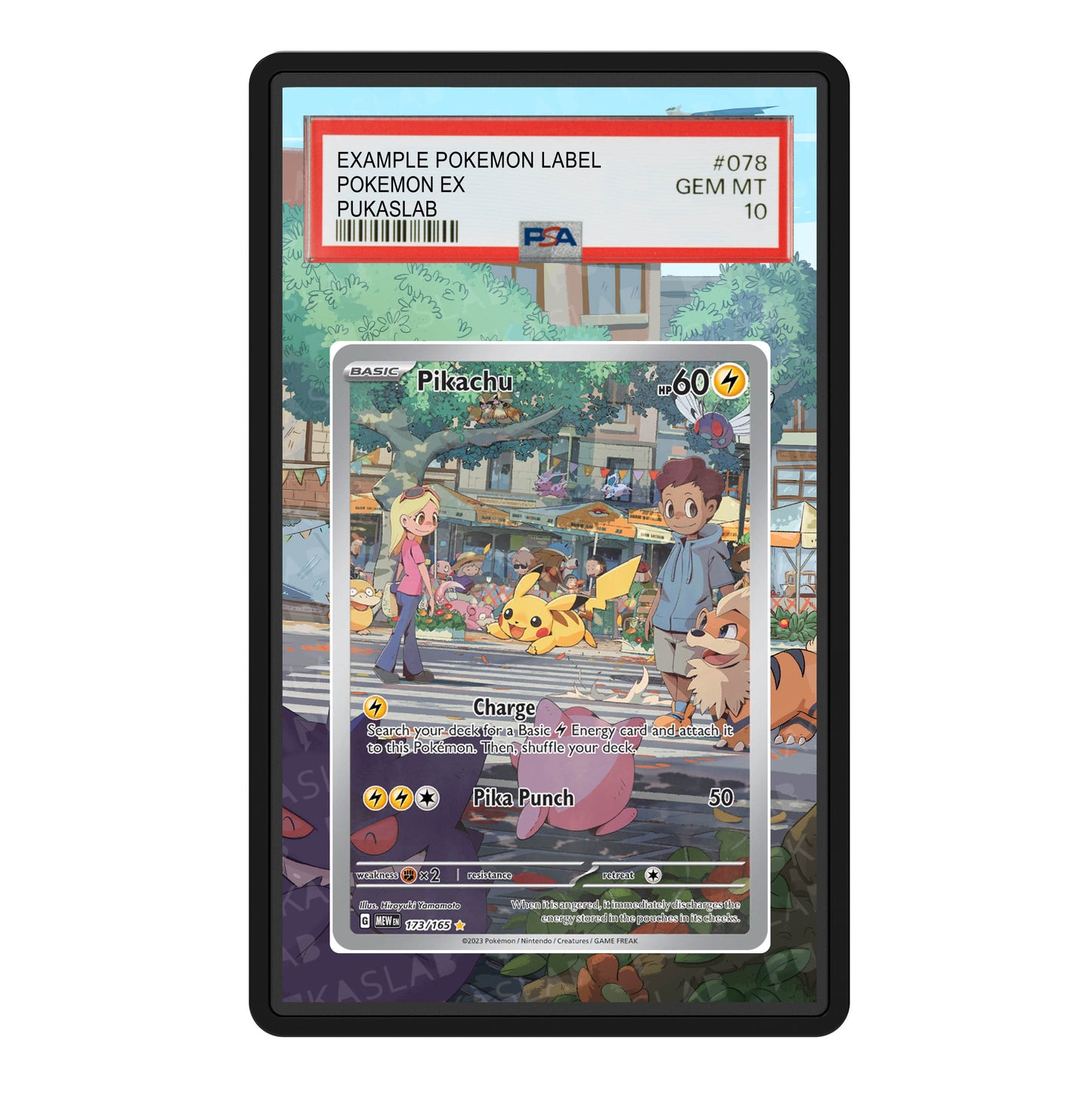 Pikachu 151 173/165 Psa Slab Extended Art - Pukaslab