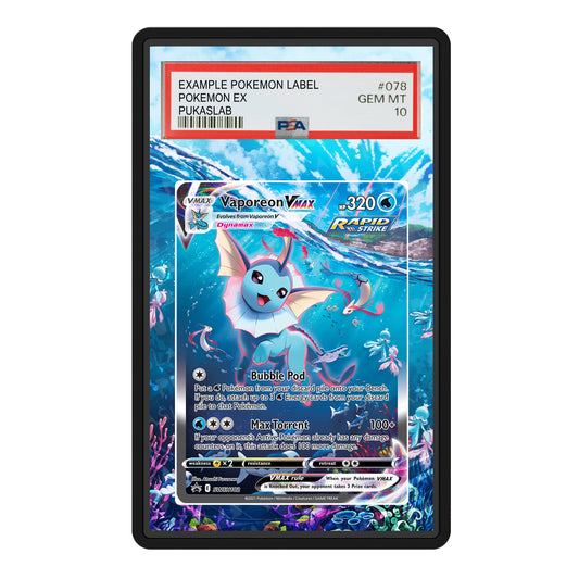 Vaporeon Vmax SWSH182 Psa Slab Extended Art - Pukaslab