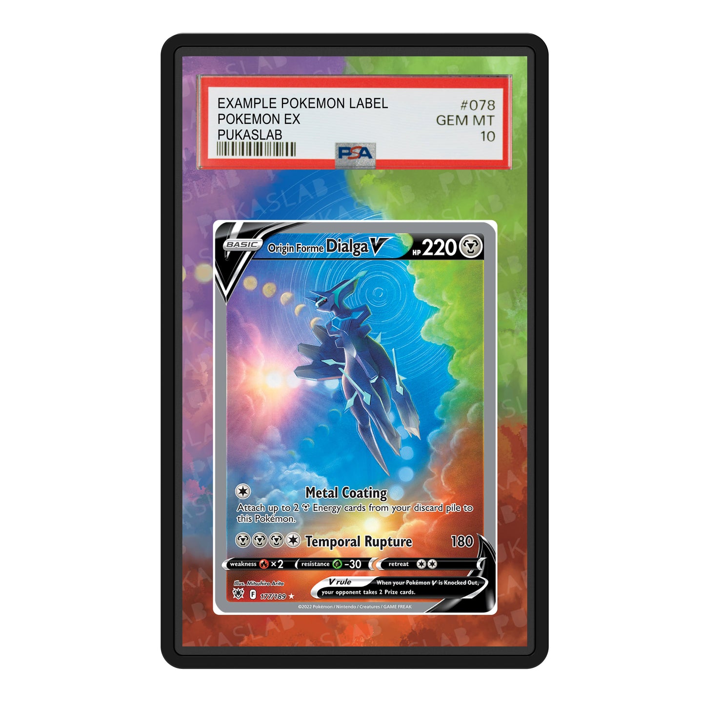 Origin Forme Dialga V 177/189 Psa Slab Extended Art - Pukaslab