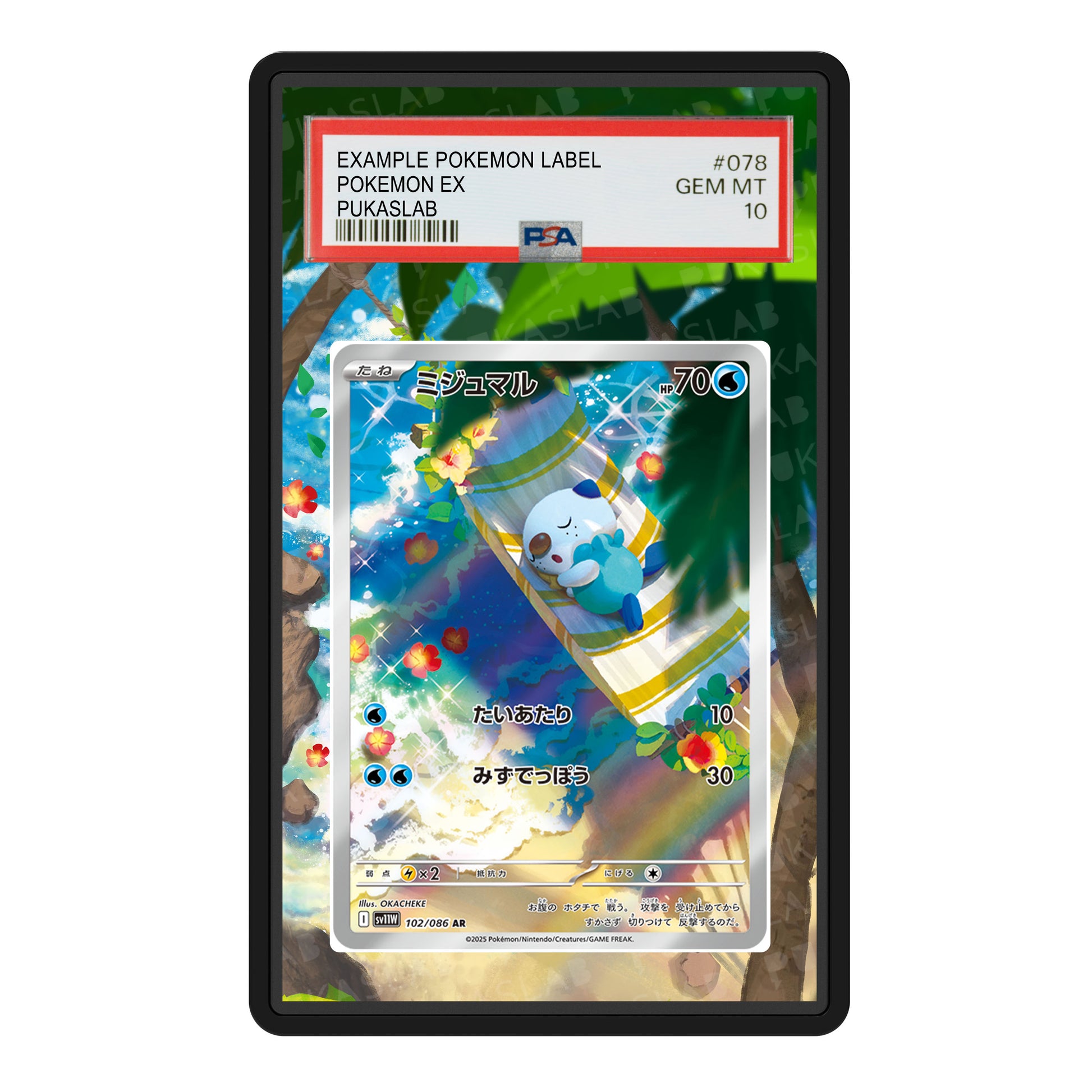 Oshawott 102/086 Psa Slab Extended Art - Pukaslab