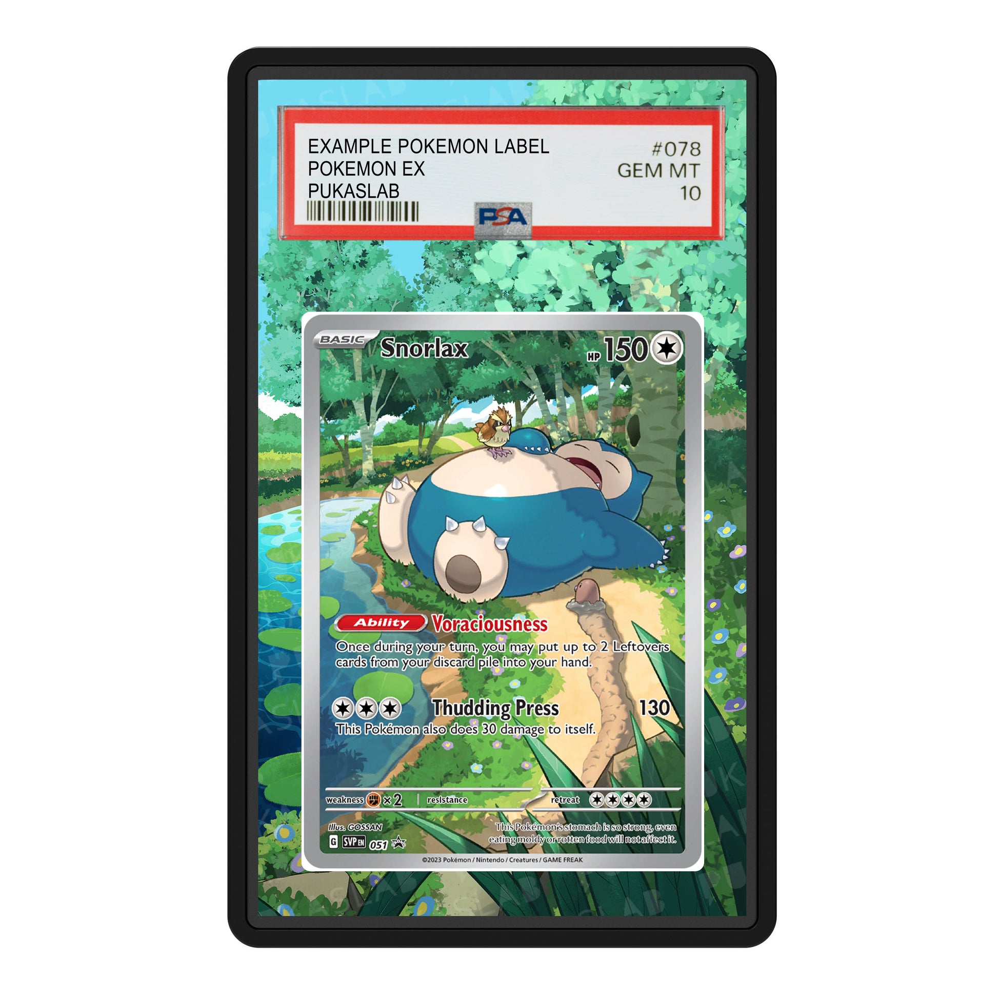 Snorlax 51 Psa Slab Extended Art - Pukaslab