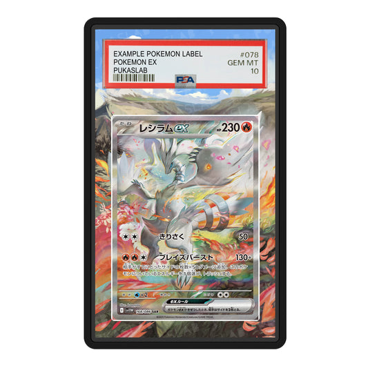 Reshiram Ex 168/086 Psa Slab Extended Art - Pukaslab