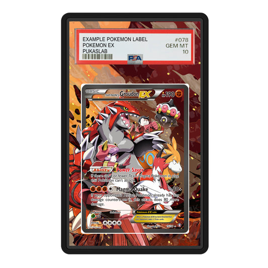 Groudon Ex 15/34 Psa Slab Extended Art - Pukaslab