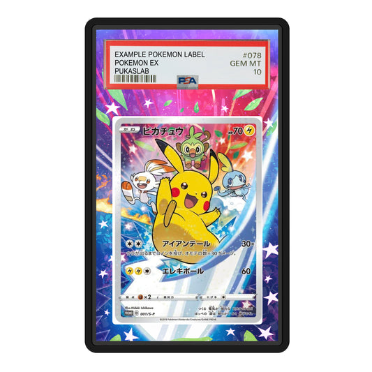 Pikachu 001/S-P Psa Slab Extended Art - Pukaslab