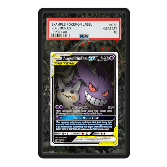 Gengar & Mimikyu Gx 165/181 Psa Slab Extended Art - Pukaslab