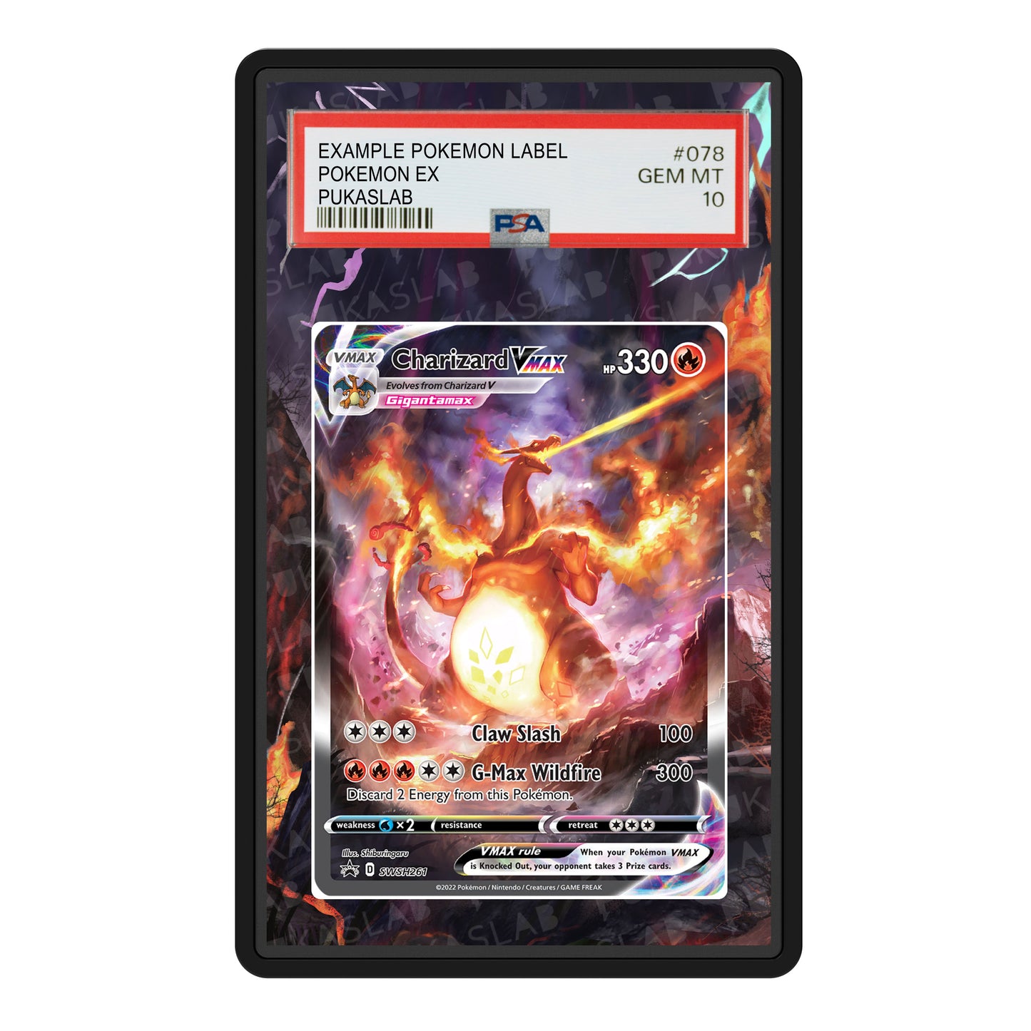 Charizard Vmax SWSH261 Psa Slab Extended Art - Pukaslab