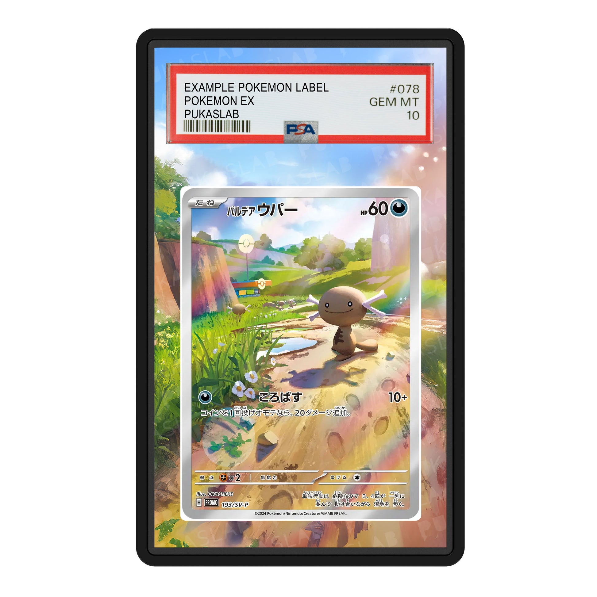 Paldean Wooper 193/SV-P PSA Slab Extended Art Aluminum Case Pokemon PukaSlab Paldean Wooper 193/SV-P PSA Slab Extended Art Aluminum Case Pokemon PukaSlab