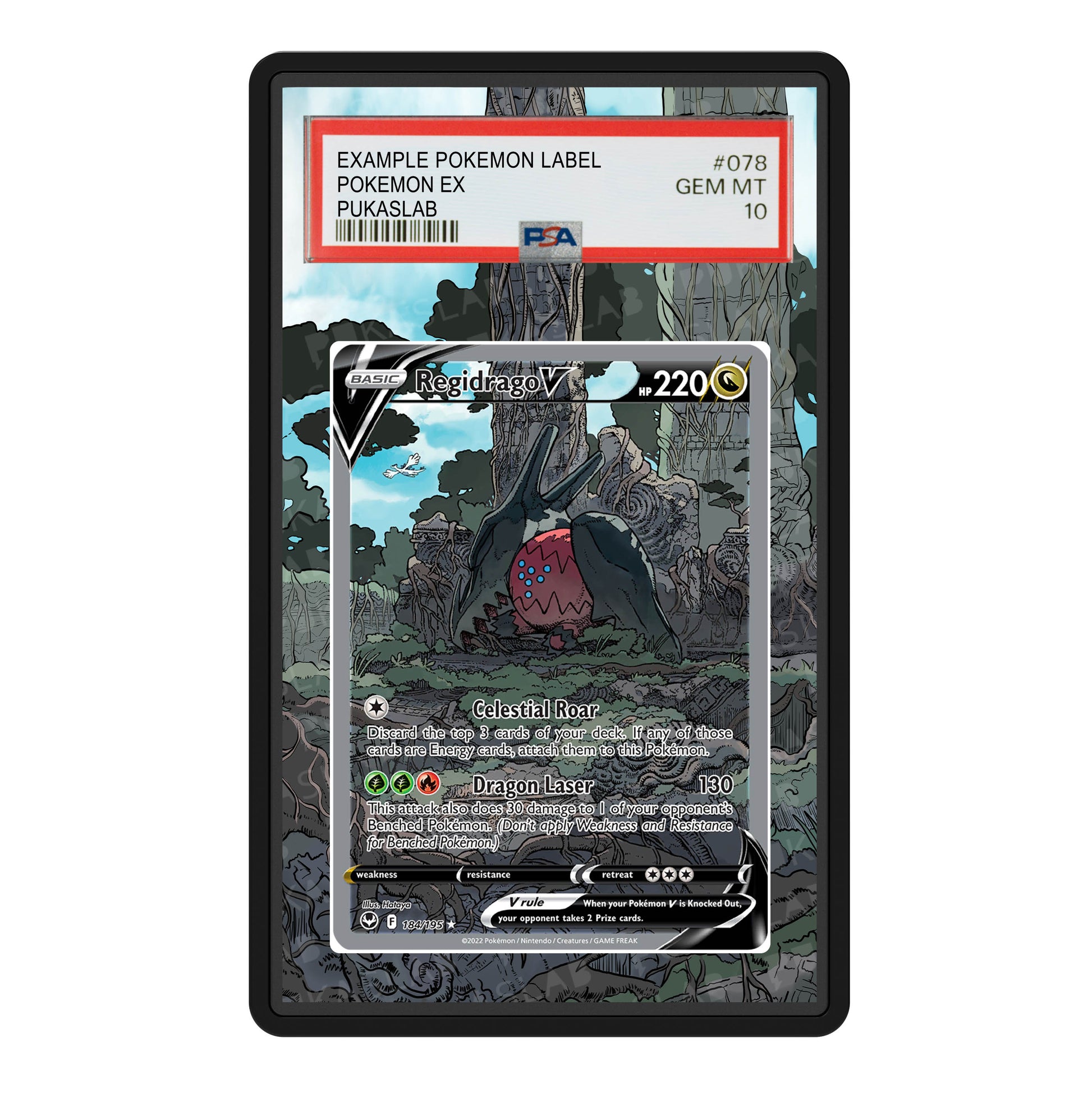 Regidrago V 184/195 Psa Slab Extended Art - Pukaslab
