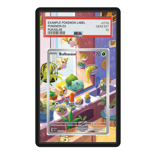 Bulbasaur 143/142 Psa Slab Extended Art - Pukaslab