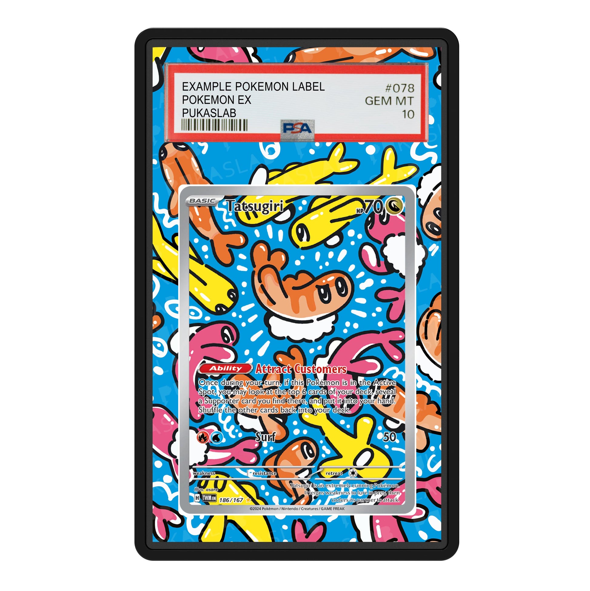 Tatsugiri 186/167 Psa Slab Extended Art - Pukaslab