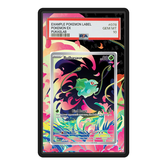 Bulbasaur 133/132 Psa Slab Extended Art - Pukaslab