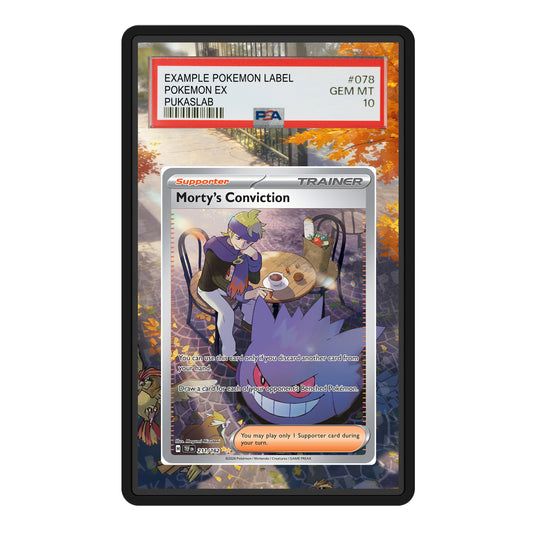 Morty's Conviction 211/162 Psa Slab Extended Art - Pukaslab