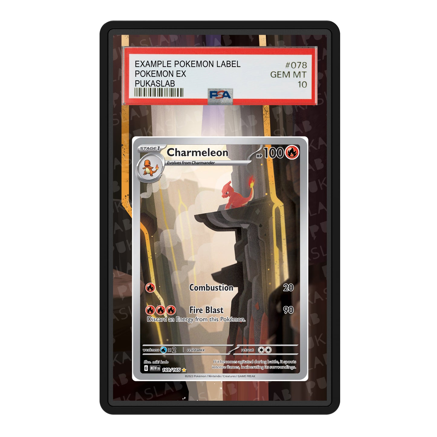 Charmeleon 169/165 Psa Slab Extended Art - Pukaslab