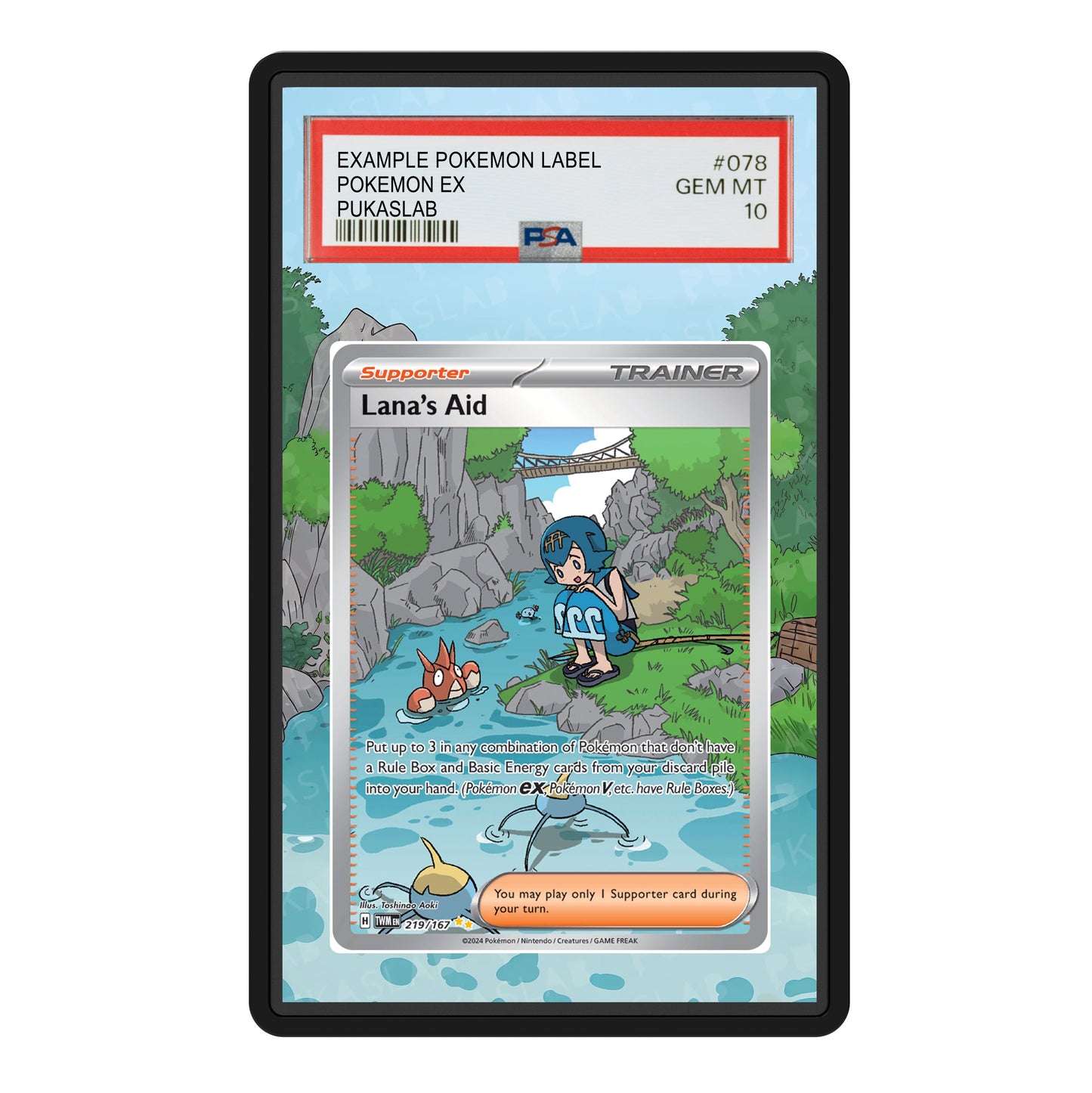 Lana's Aid 219/167 Psa Slab Extended Art - Pukaslab