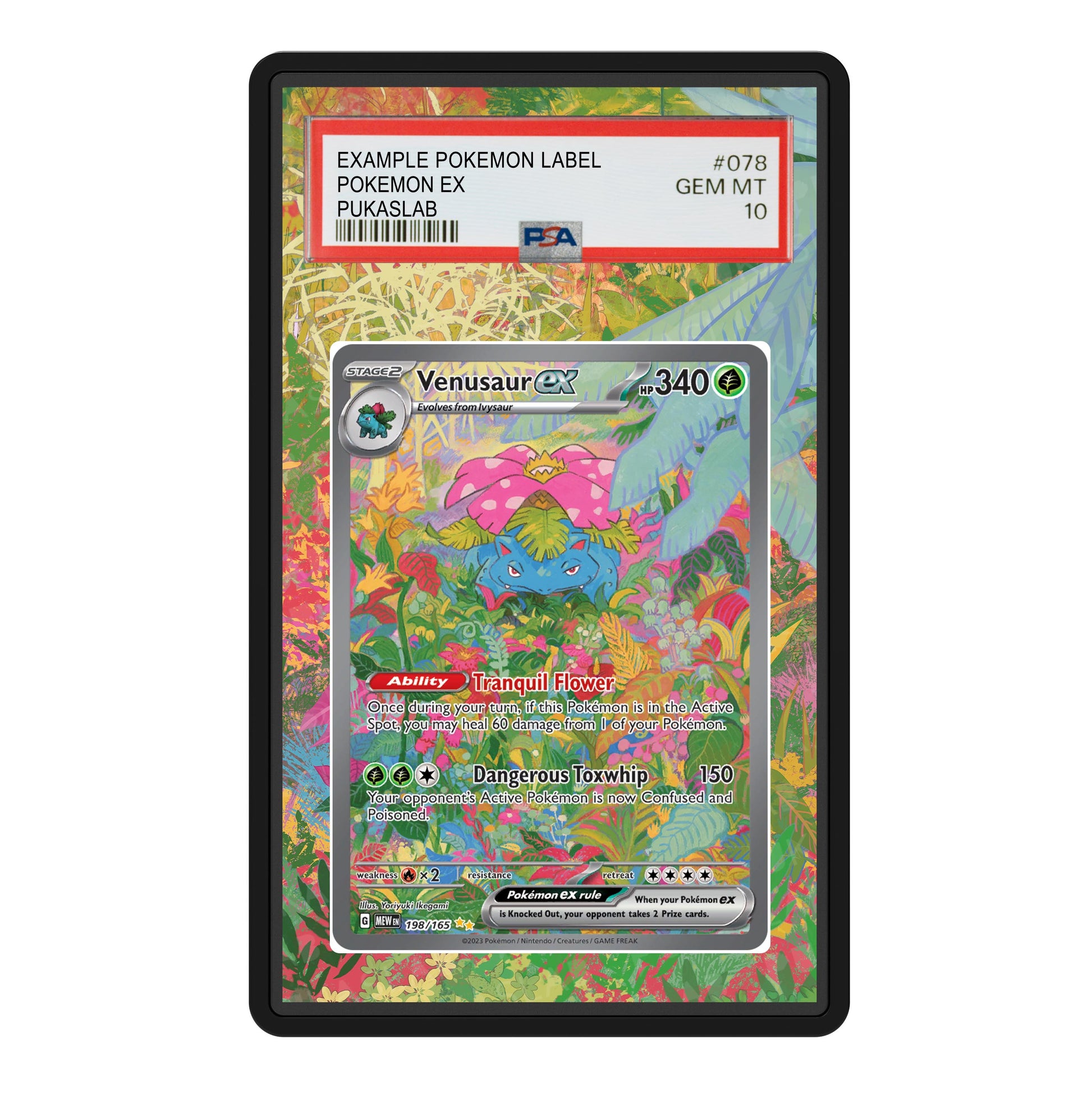 Venusaur 151 198/165 Psa Slab Extended Art - Pukaslab
