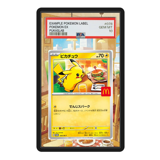 Pikachu Mc Donald 020/M-P Psa Slab Extended Art - Pukaslab