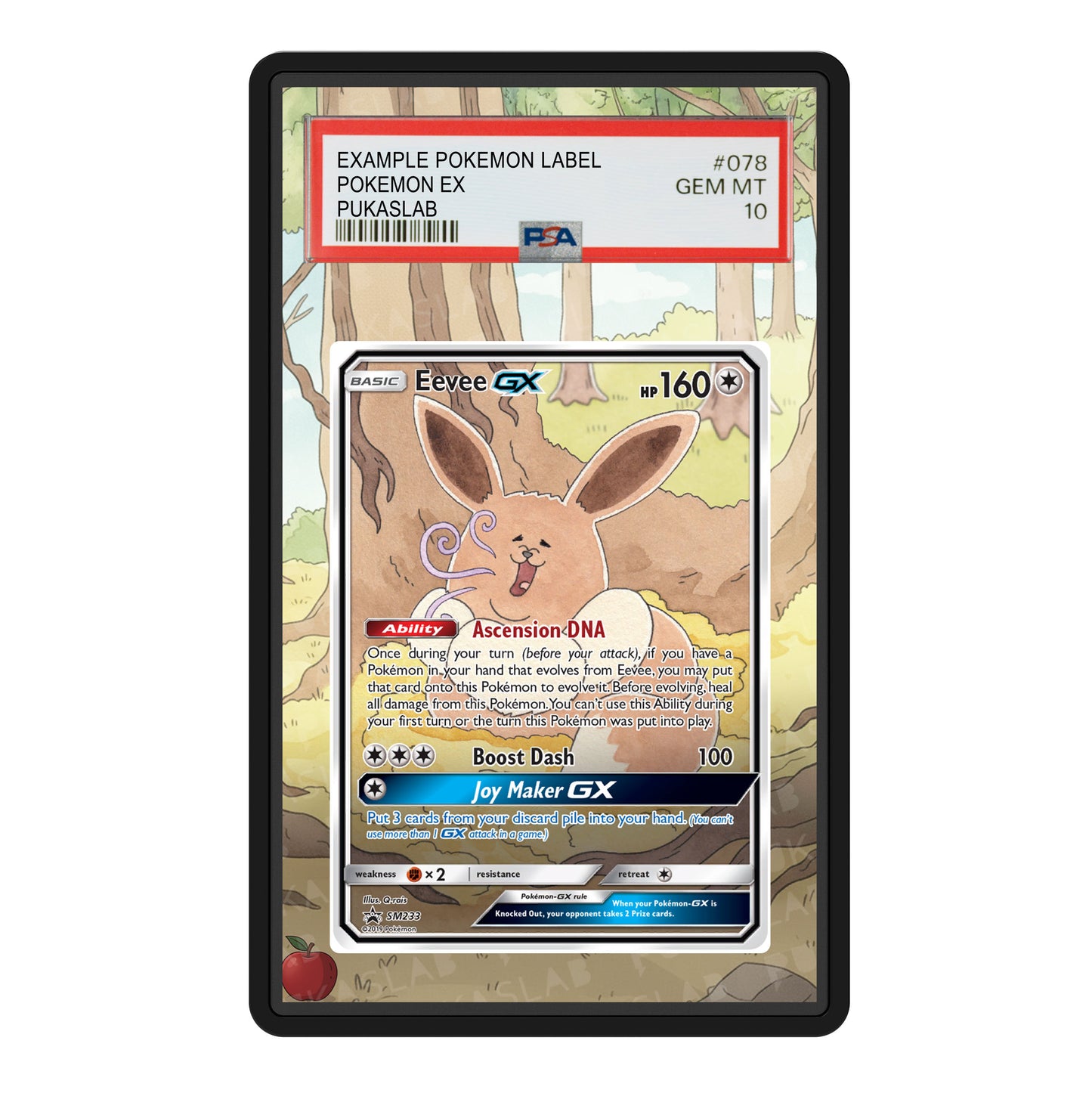 Eevee Gx SM233 Psa Slab Extended Art - Pukaslab